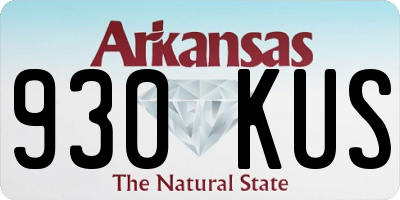 AR license plate 930KUS
