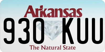 AR license plate 930KUU