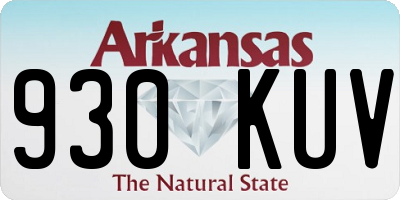 AR license plate 930KUV