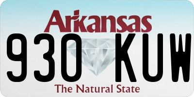 AR license plate 930KUW