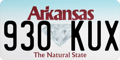 AR license plate 930KUX