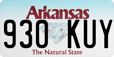 AR license plate 930KUY