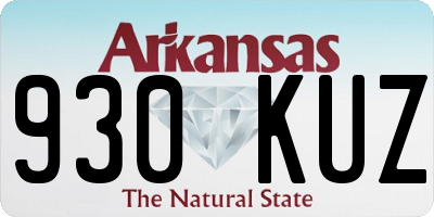 AR license plate 930KUZ