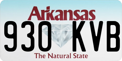 AR license plate 930KVB