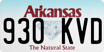AR license plate 930KVD