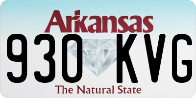 AR license plate 930KVG