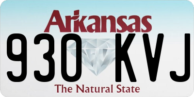 AR license plate 930KVJ