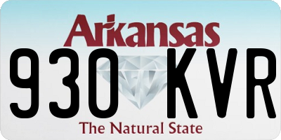 AR license plate 930KVR