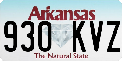 AR license plate 930KVZ