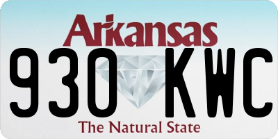 AR license plate 930KWC
