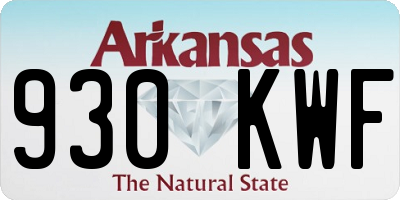 AR license plate 930KWF