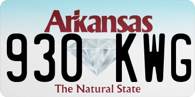 AR license plate 930KWG
