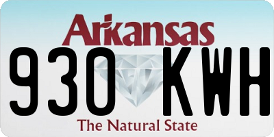 AR license plate 930KWH