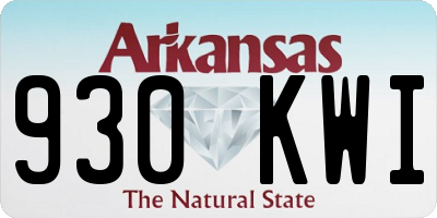 AR license plate 930KWI
