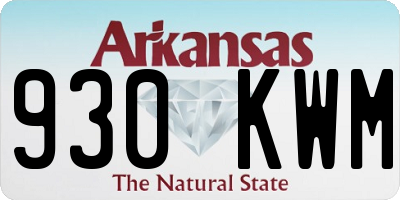 AR license plate 930KWM
