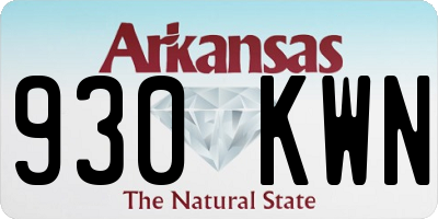 AR license plate 930KWN