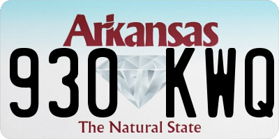 AR license plate 930KWQ