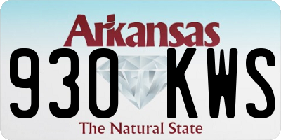 AR license plate 930KWS