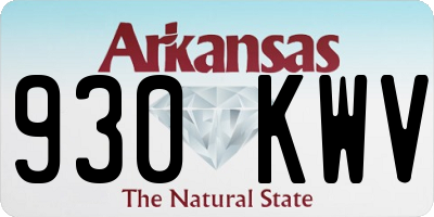 AR license plate 930KWV