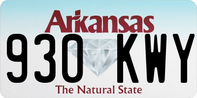 AR license plate 930KWY
