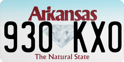 AR license plate 930KXO