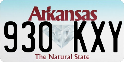 AR license plate 930KXY