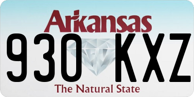 AR license plate 930KXZ
