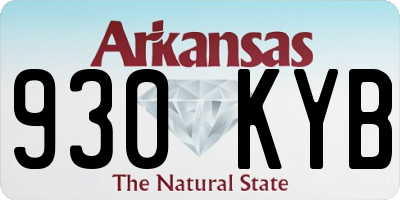 AR license plate 930KYB