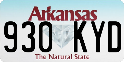 AR license plate 930KYD