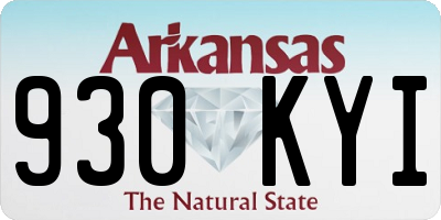 AR license plate 930KYI