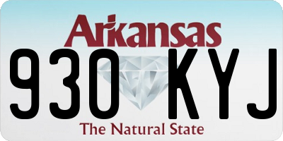 AR license plate 930KYJ