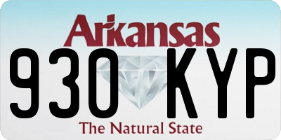 AR license plate 930KYP