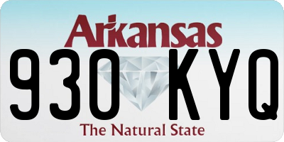 AR license plate 930KYQ