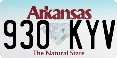 AR license plate 930KYV