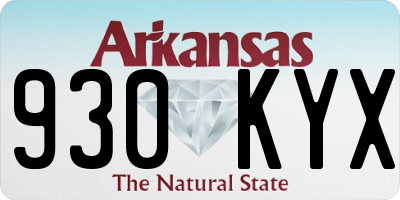 AR license plate 930KYX