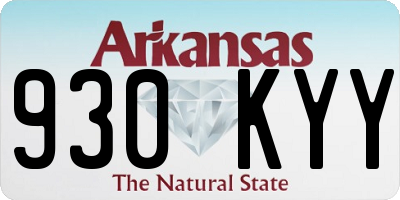 AR license plate 930KYY