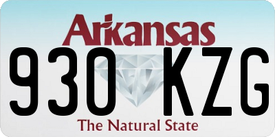 AR license plate 930KZG