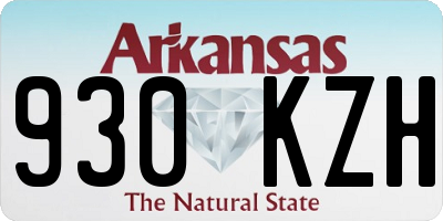 AR license plate 930KZH