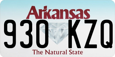 AR license plate 930KZQ