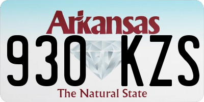 AR license plate 930KZS