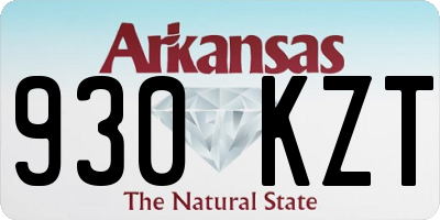 AR license plate 930KZT