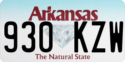 AR license plate 930KZW