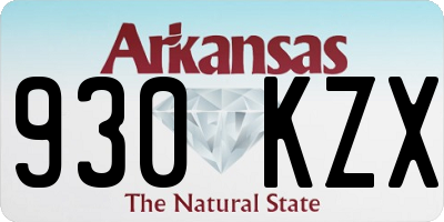 AR license plate 930KZX