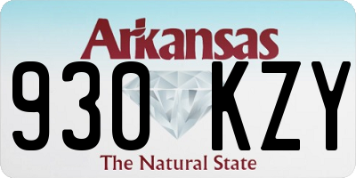 AR license plate 930KZY
