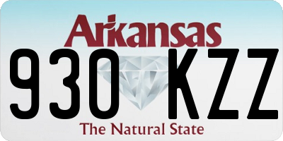 AR license plate 930KZZ