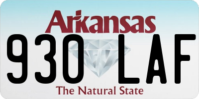 AR license plate 930LAF