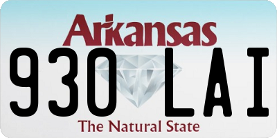 AR license plate 930LAI