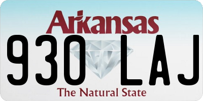 AR license plate 930LAJ