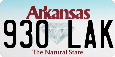 AR license plate 930LAK