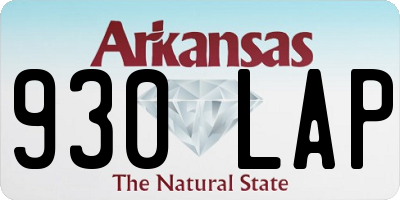 AR license plate 930LAP